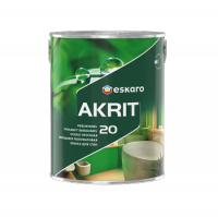 Akrit 20 / Акрит 20 особо прочная моющаяся полуматовая краска для стен